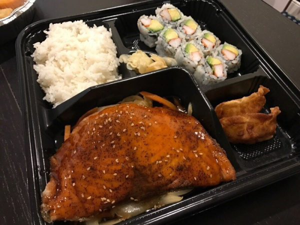 Order Salmon Teriyaki Dinner Box food online from Umi Sushi store, Fresh Meadows on bringmethat.com