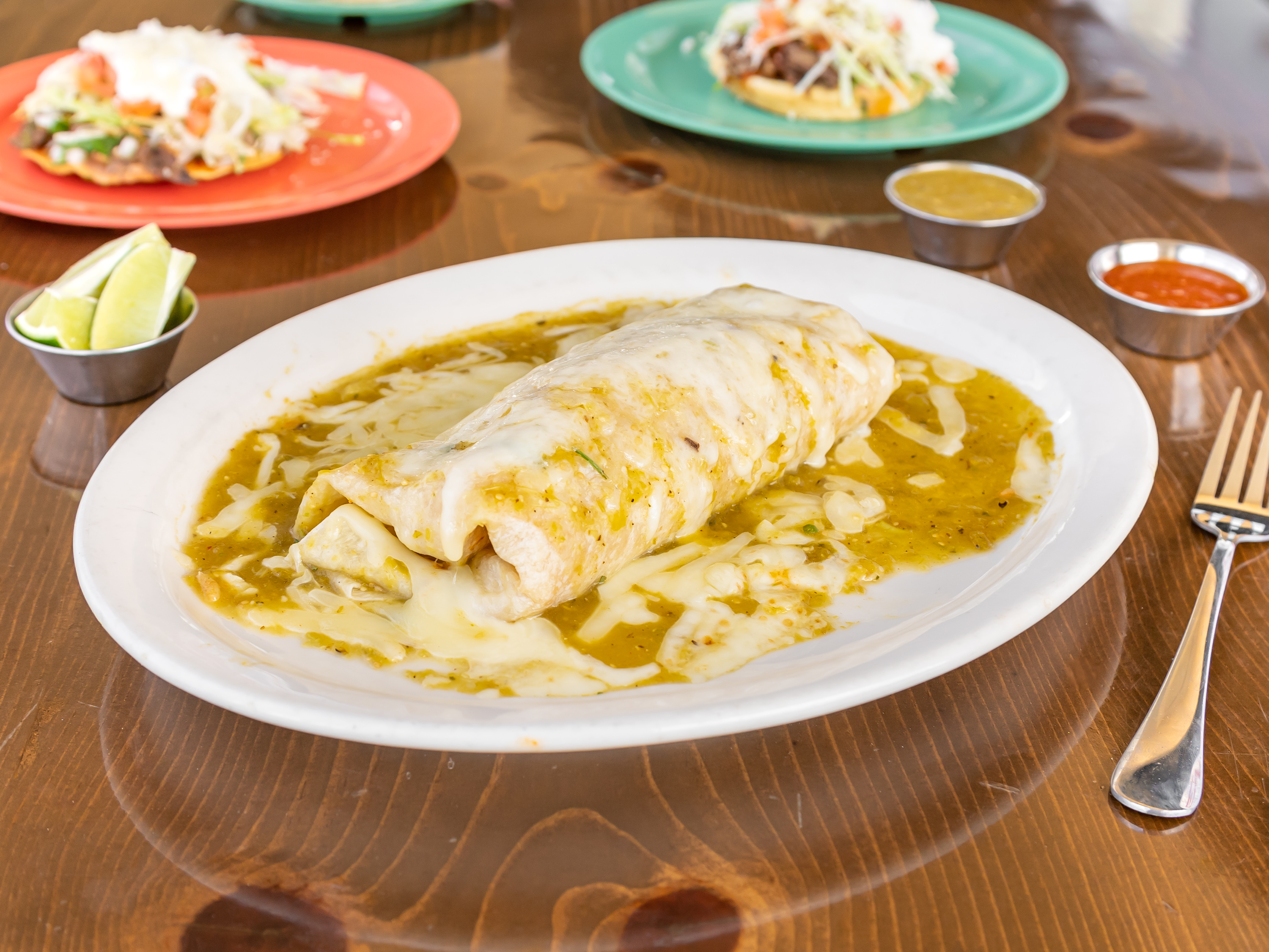 Order Wet Burrito food online from Mi Ranchito Mexican Bar And Grill store, Lancaster on bringmethat.com