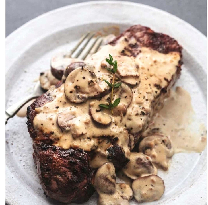 Order Mushroom Sirloin with Mashed food online from Ryfe store, Atlantic City on bringmethat.com