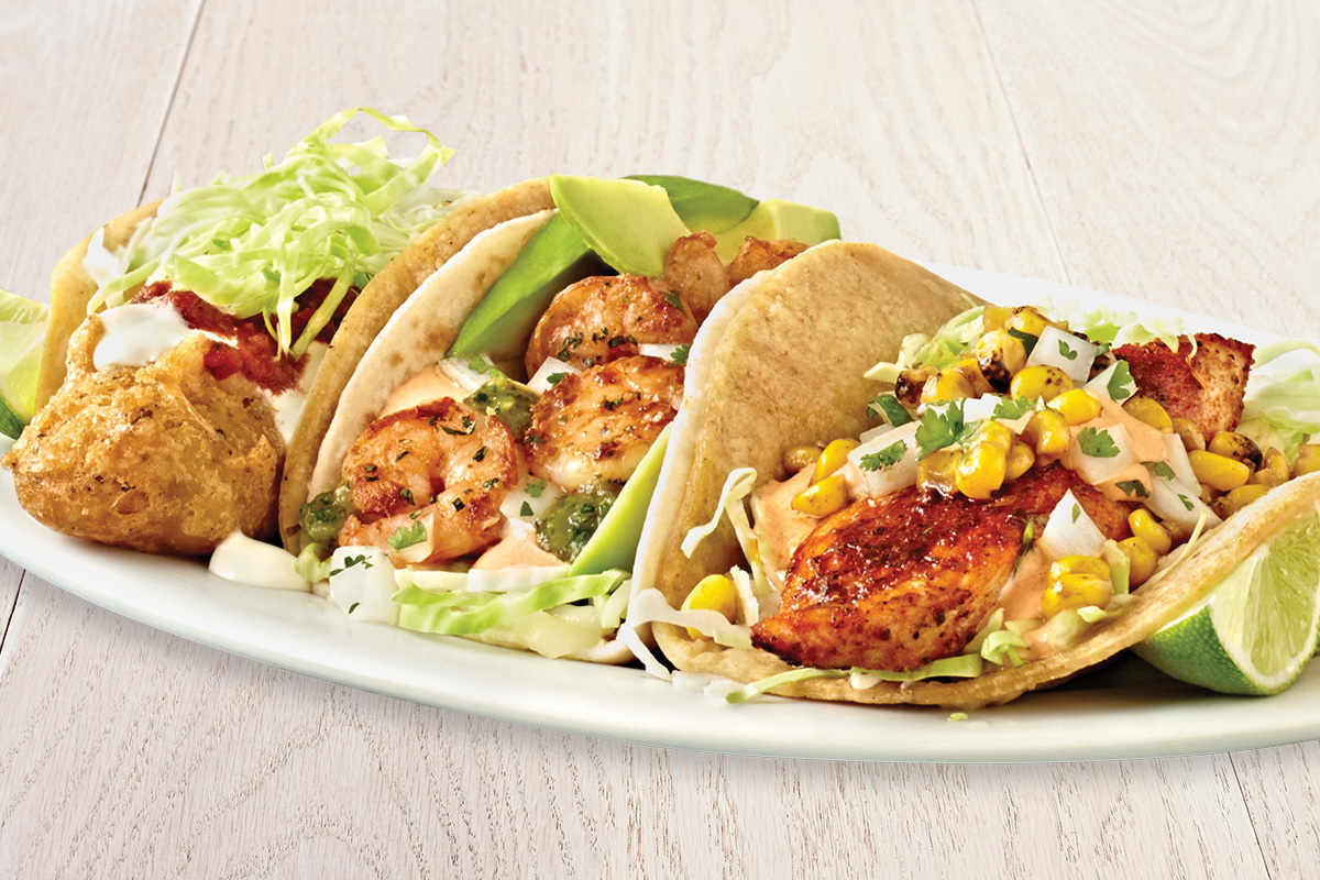 Order The Coastal Trio® - 3 Taco Plate food online from Rubio Coastal Grill store, La Jolla on bringmethat.com
