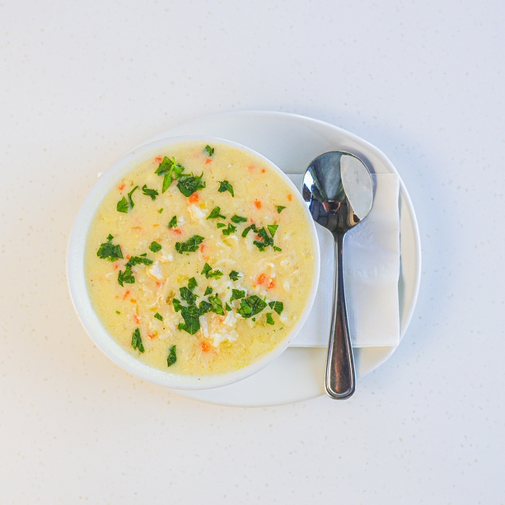 Order Avgolemono Soup. food online from Olive Pit Grill store, Brea on bringmethat.com