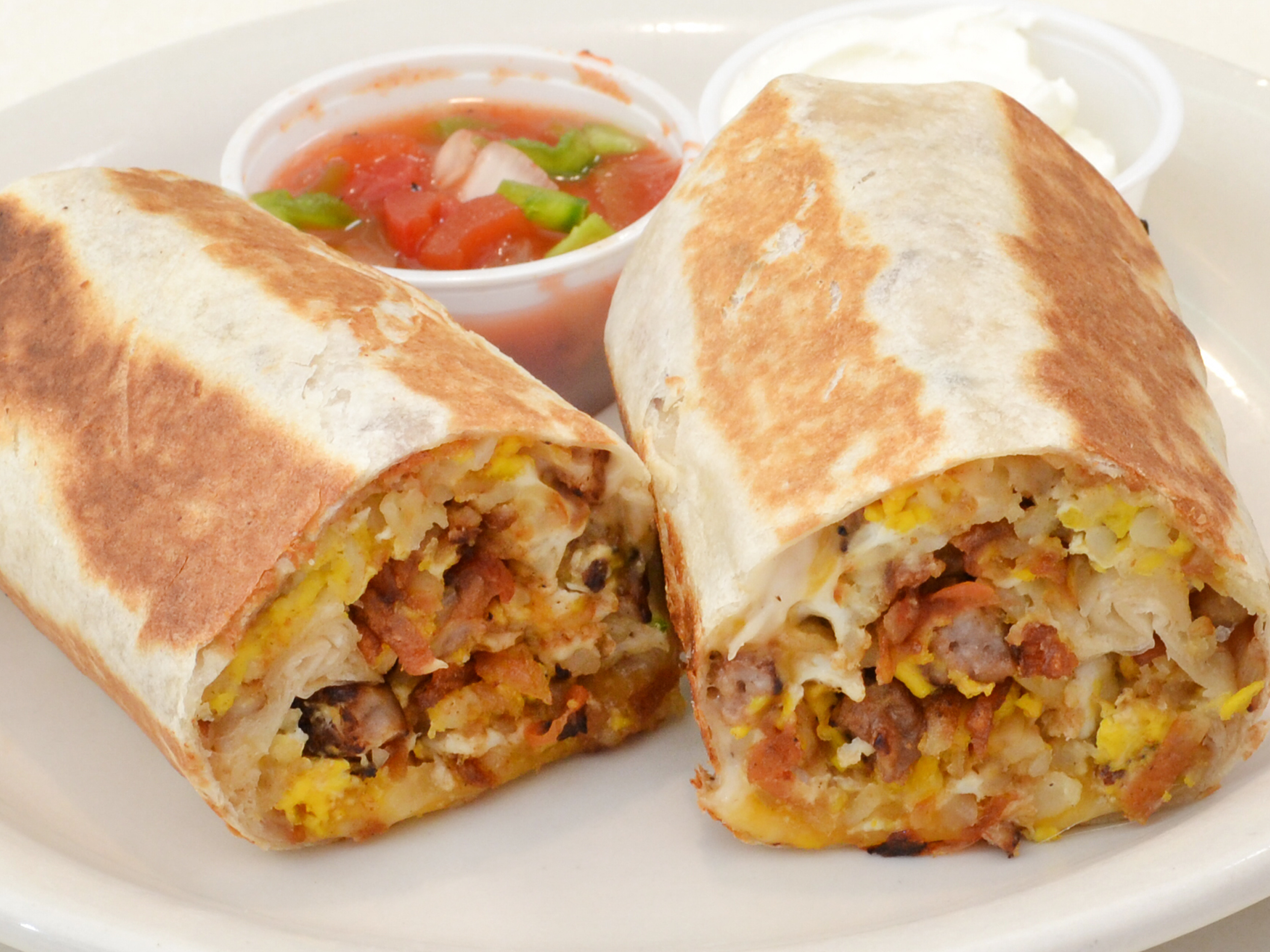 Order Breakfast Burrito food online from Merry Ann Diner store, Champaign on bringmethat.com