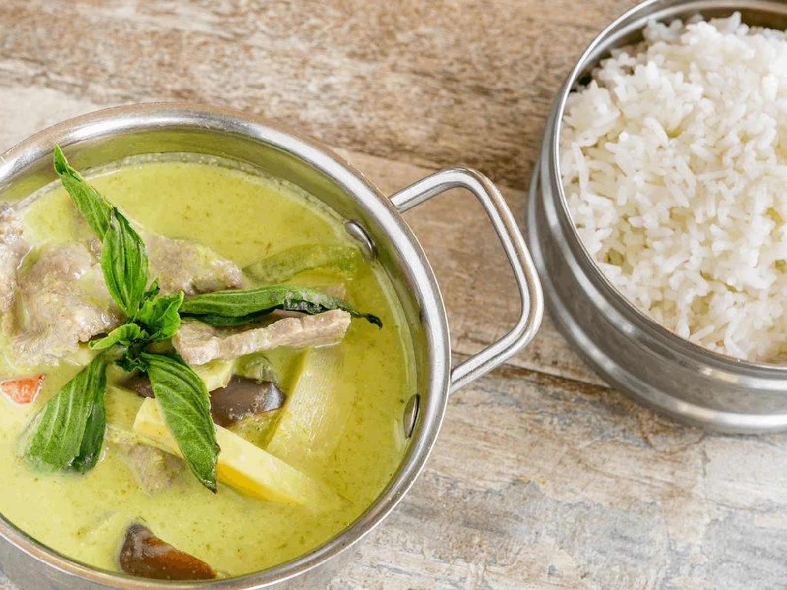 Order Green Curry food online from I am Thai Eatery store, Vancouver on bringmethat.com