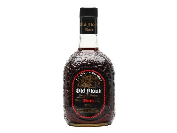 Order Old Monk Rum 7 Year - 750ml Bottle food online from Josh Wines & Liquors Inc store, New York on bringmethat.com