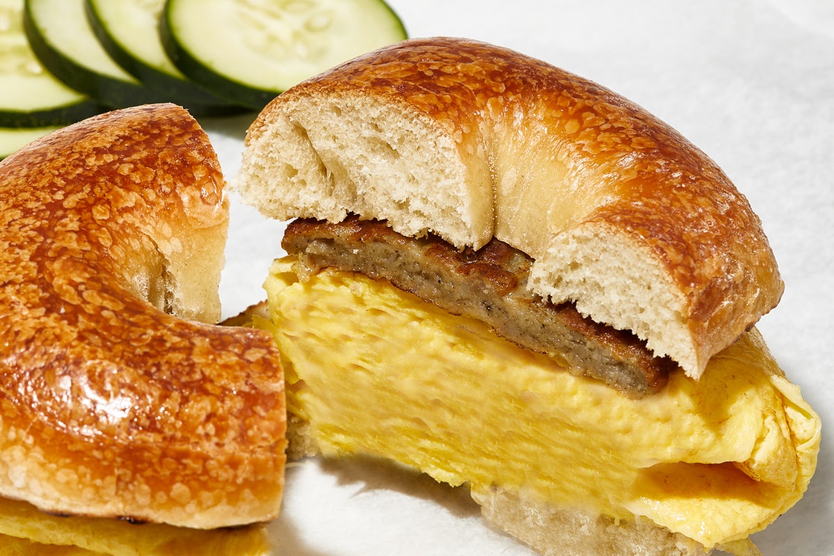 Order Sausage & Egg Sandwich food online from Spread Bagelry store, Philadelphia on bringmethat.com