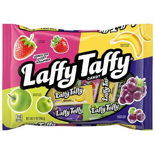 Order Laffy Taffy Assorted Mini Candy Strawberry, Banana, Sour Apple, Grape - 12.0 oz food online from Walgreens store, KEYSER on bringmethat.com