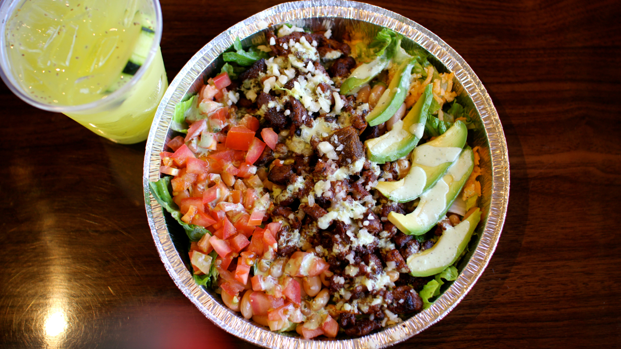 Order Salad food online from Frijoles & Frescas Grilled Tacos store, Las Vegas on bringmethat.com