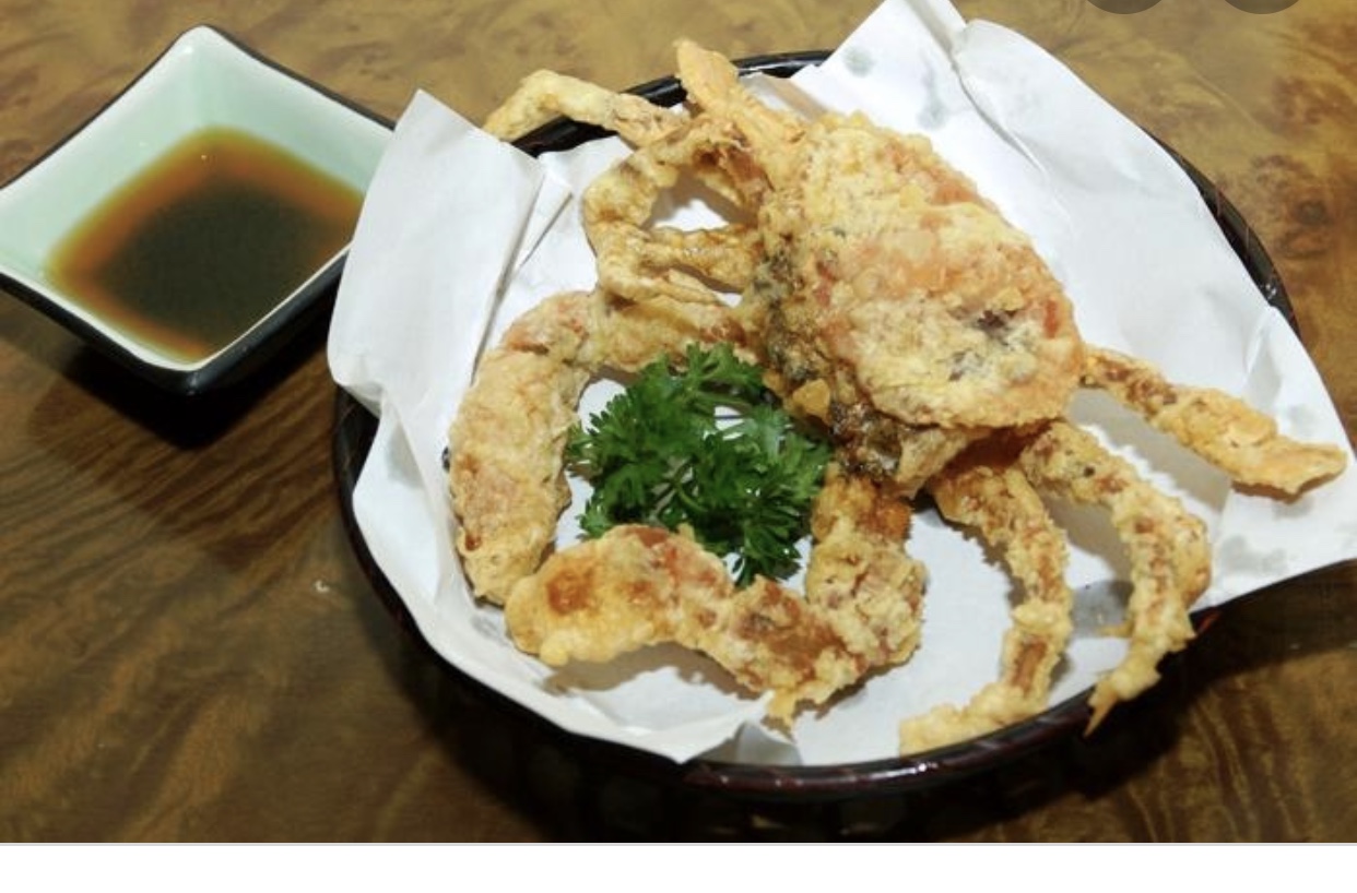 Order 16. Soft-Shell Crab Tempura food online from Mikaku store, New York on bringmethat.com