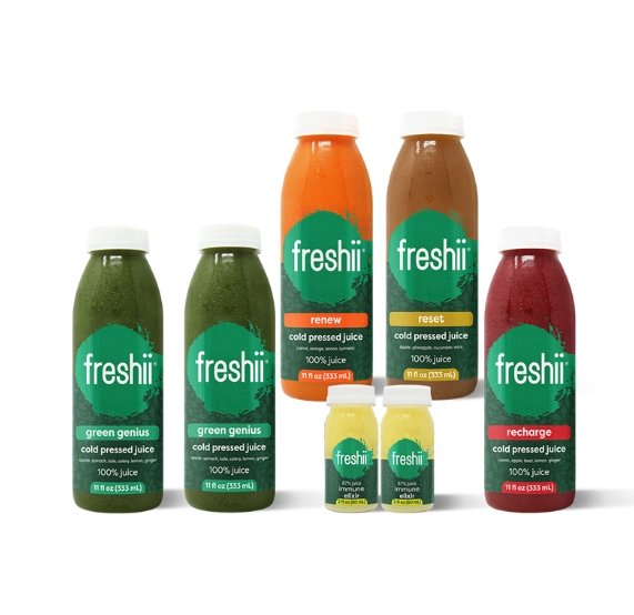 Order 1 Day Juice Cleanse food online from Freshii store, San Diego on bringmethat.com