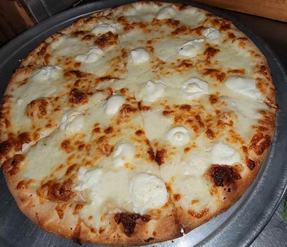 Order Quattro Formaggi Pizza - Small 14" food online from Rustica store, Philadelphia on bringmethat.com