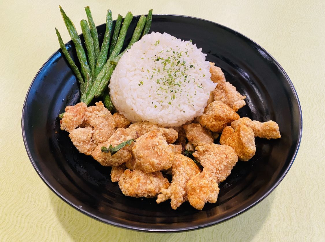 Order Popcorn Chicken Over Rice food online from Teapot store, Pleasant Hill on bringmethat.com
