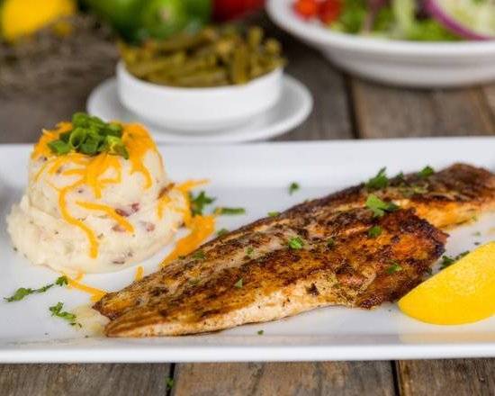 Order Blackened Redfish food online from Don's Seafood Hut store, Metairie on bringmethat.com