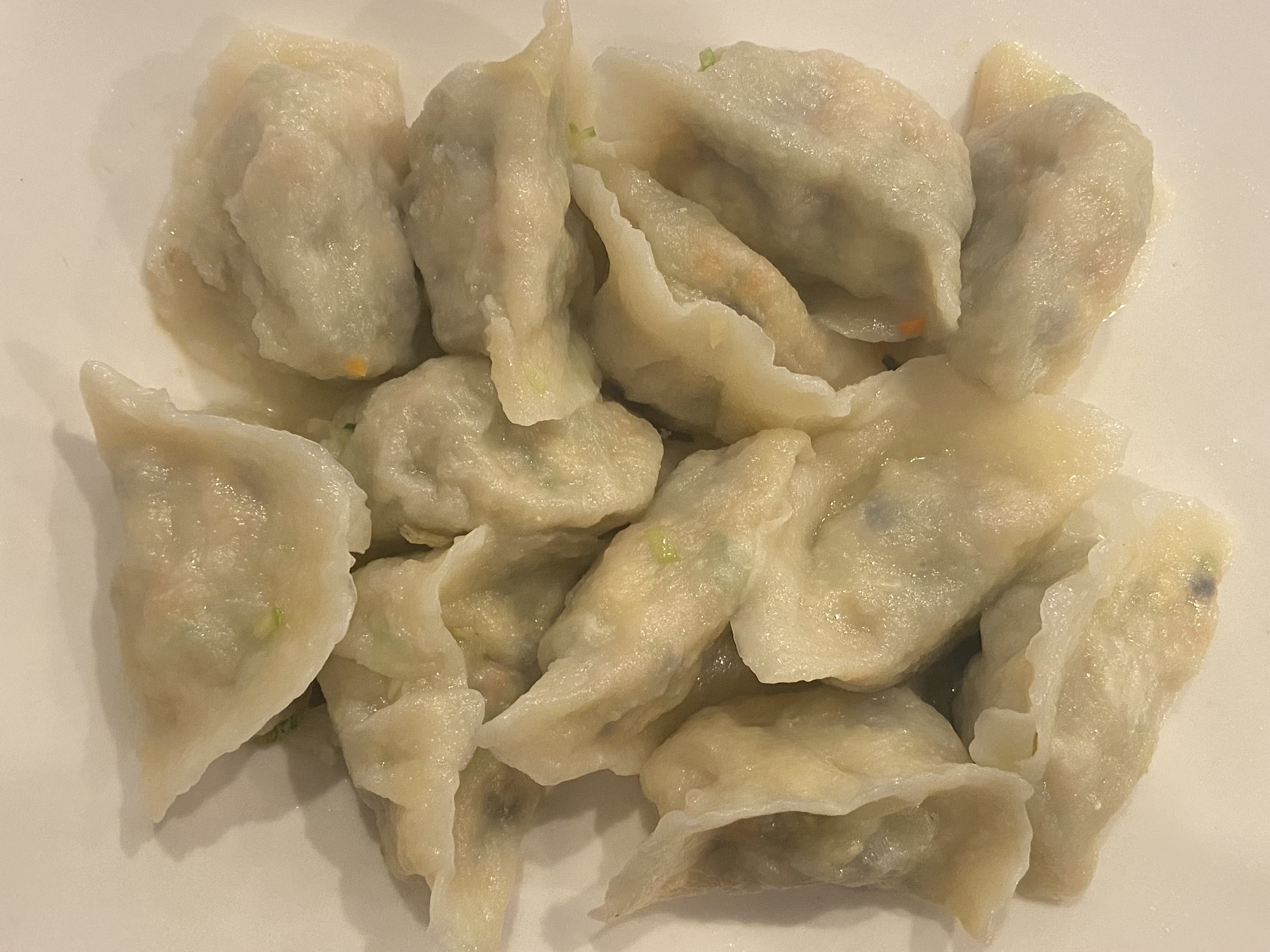 Order 12 Piece Pork and Cabbage Dumplings food online from Queen House store, Mountain View on bringmethat.com