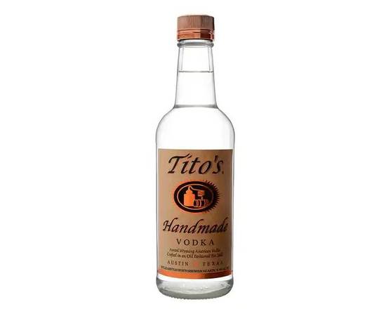 Order Tito's, 375mL vodka (40.0% ABV) food online from Tenderloin Liquor store, San Francisco on bringmethat.com