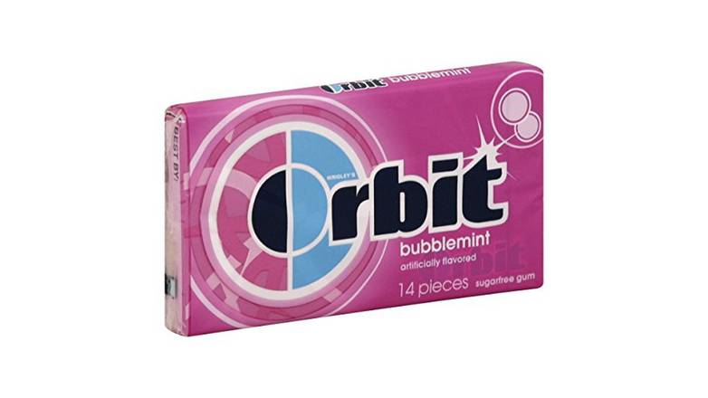 Order Orbit Bubble Mint Gum - 14 Pieces food online from Exxon Constant Friendship store, Abingdon on bringmethat.com