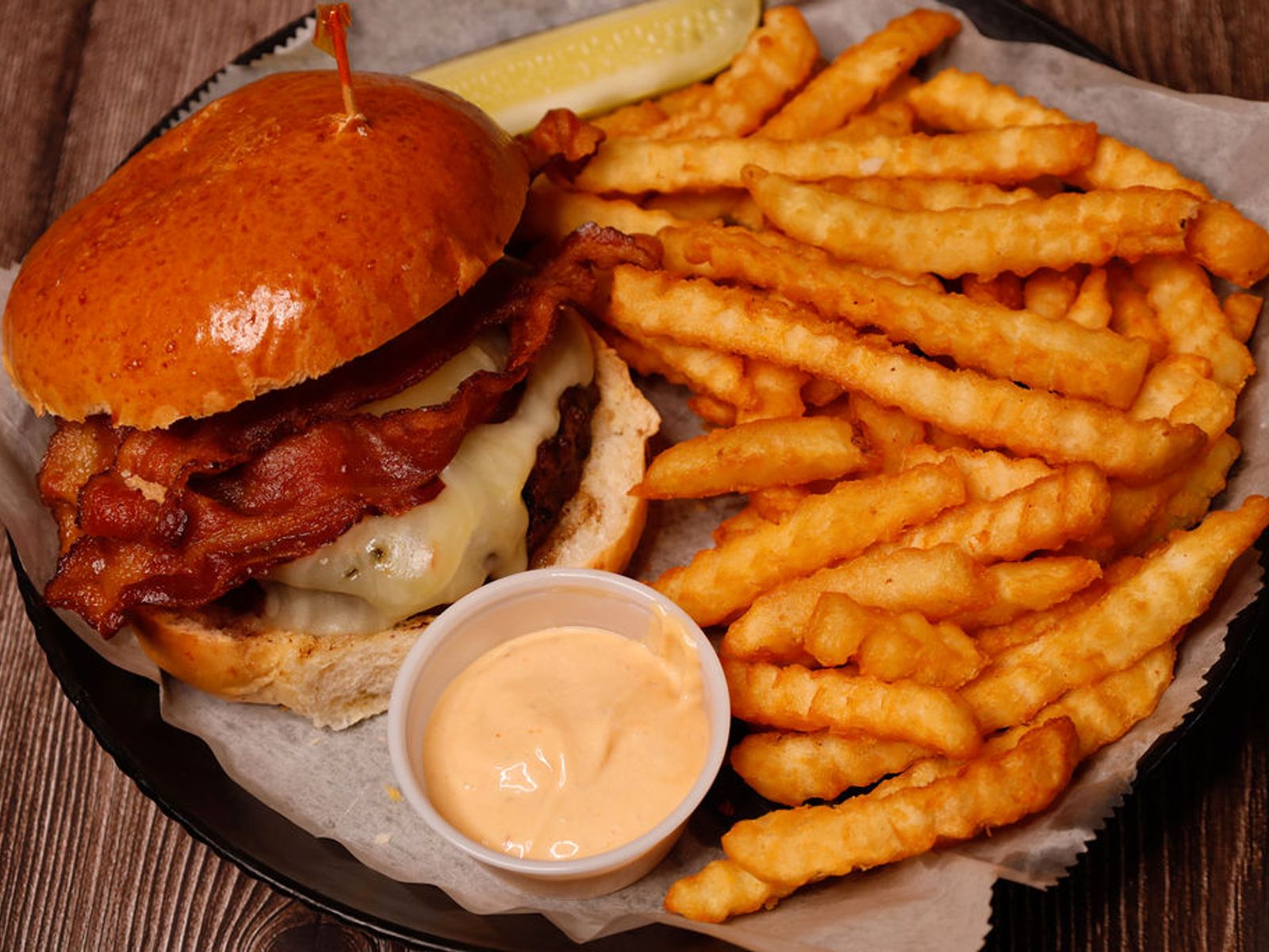 Order Bacon Jack Burger food online from 45th Street Pub store, Edgewater Park on bringmethat.com