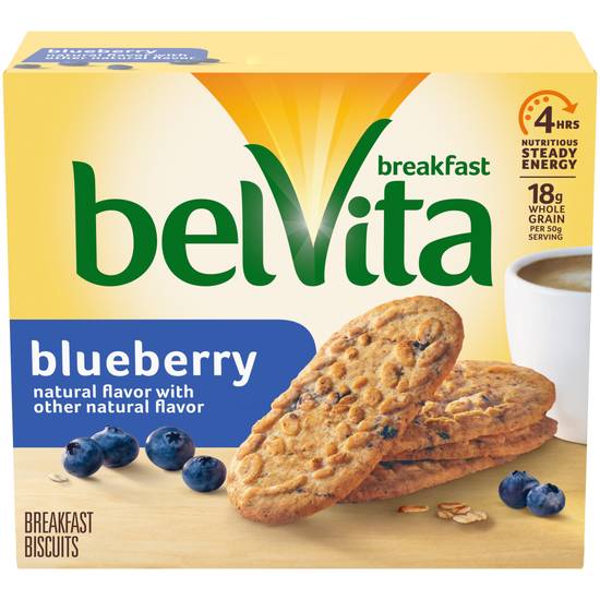 Order Belvita Blueberry Breakfast Biscuits (1.76 oz x 5 ct) food online from Rite Aid store, Eugene on bringmethat.com