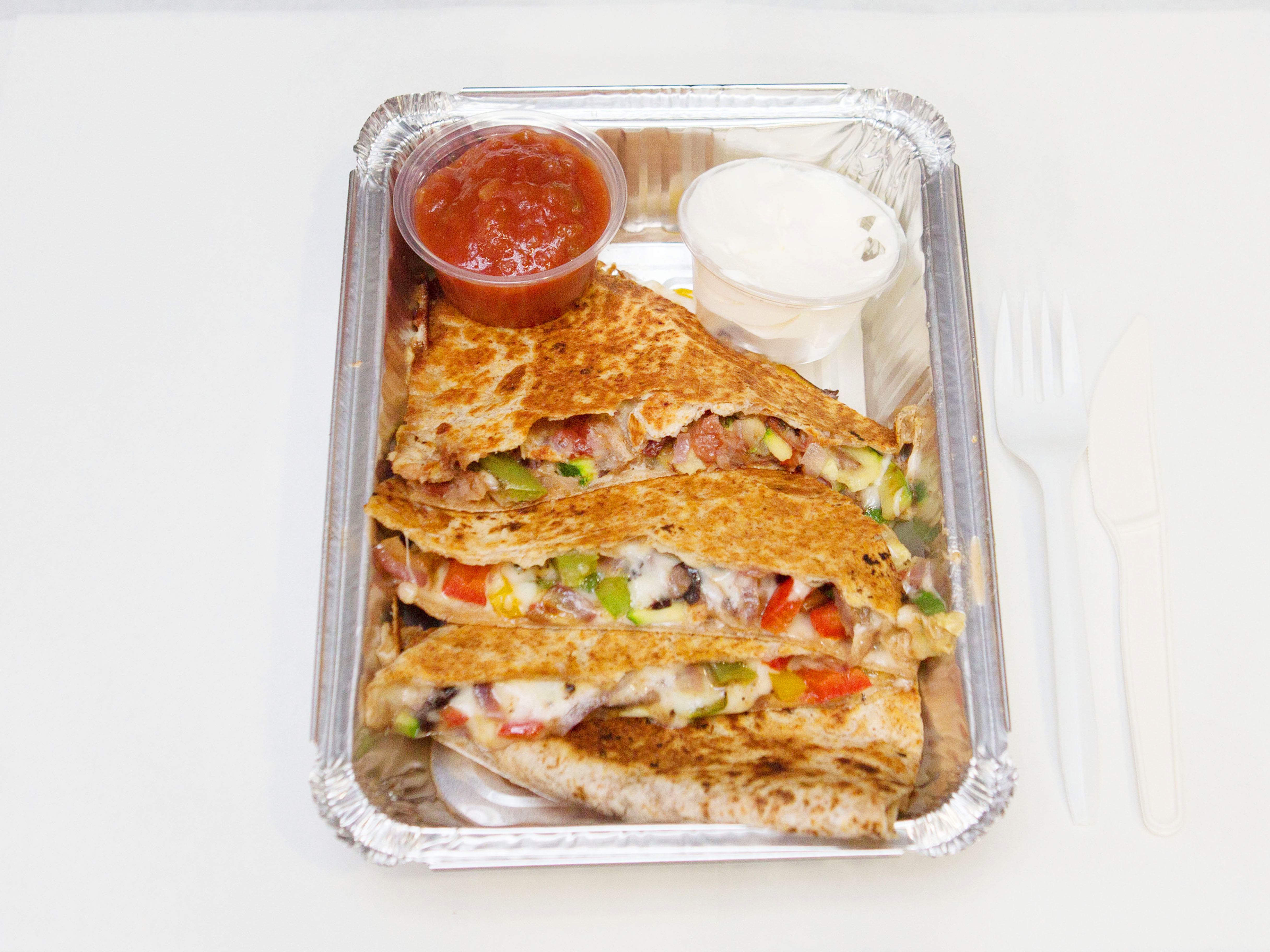 Order Veggie Quesadilla food online from Yours Wholesome Foods store, New York on bringmethat.com