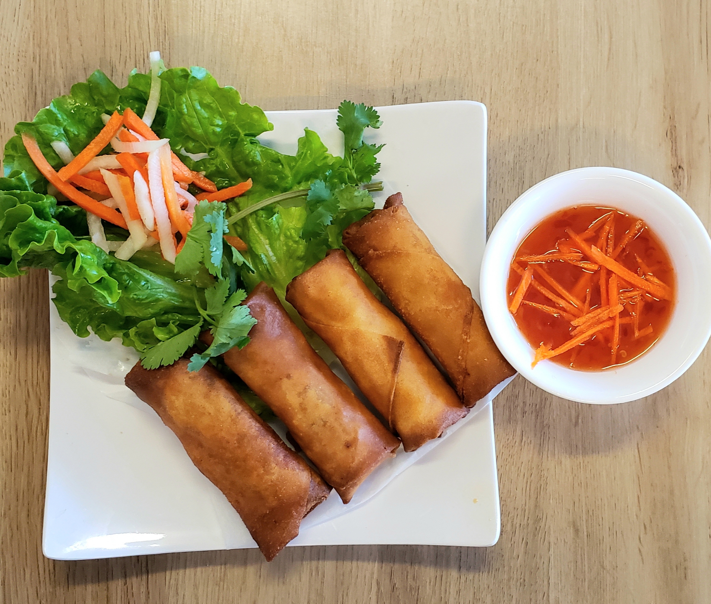 Order A2. Egg Rolls food online from I Love Pho Menudo And Taco store, Fresno on bringmethat.com