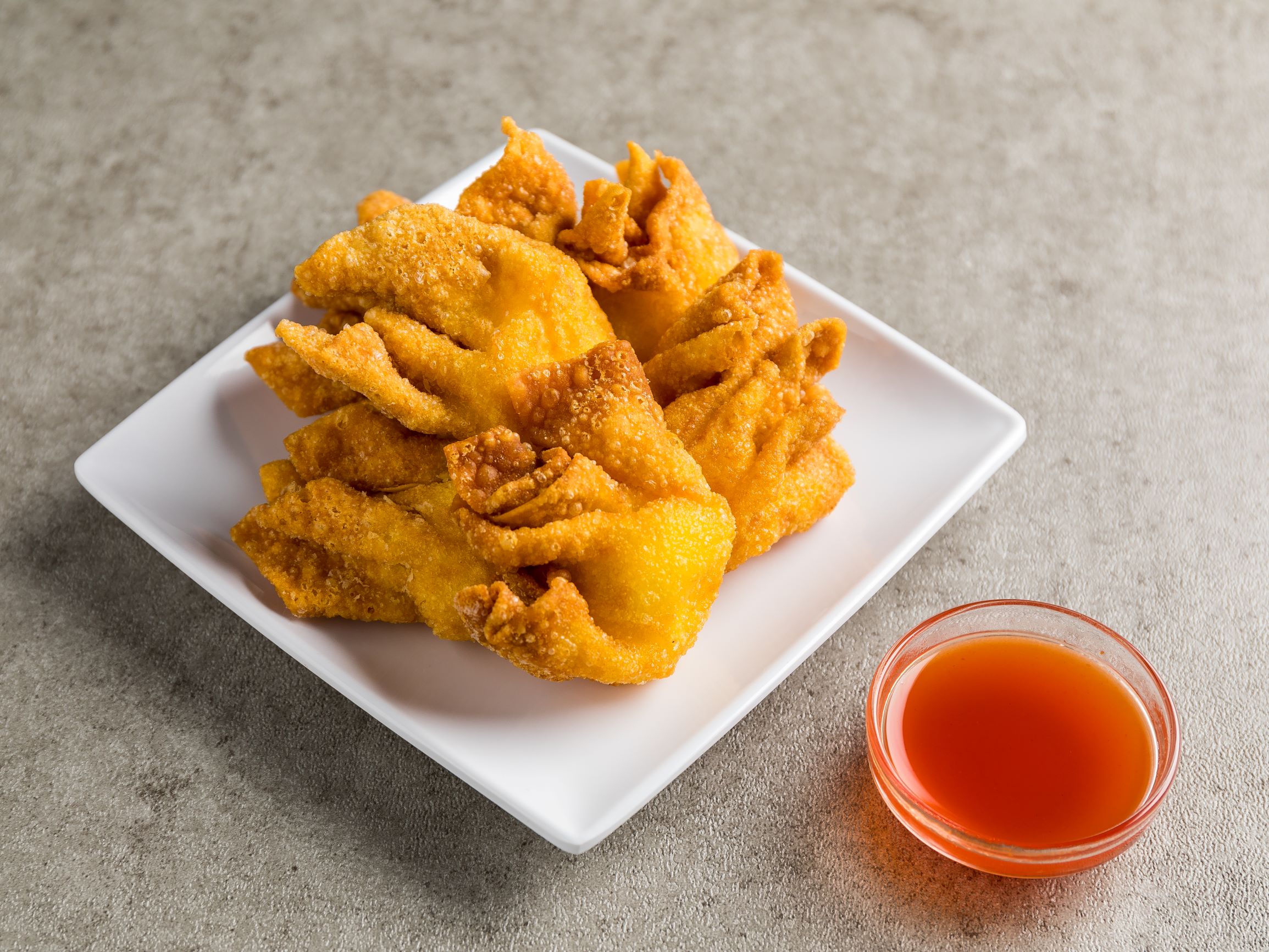 Order 4. Six Pieces Crab Rangoon food online from Lucky Lius store, Milwaukee on bringmethat.com