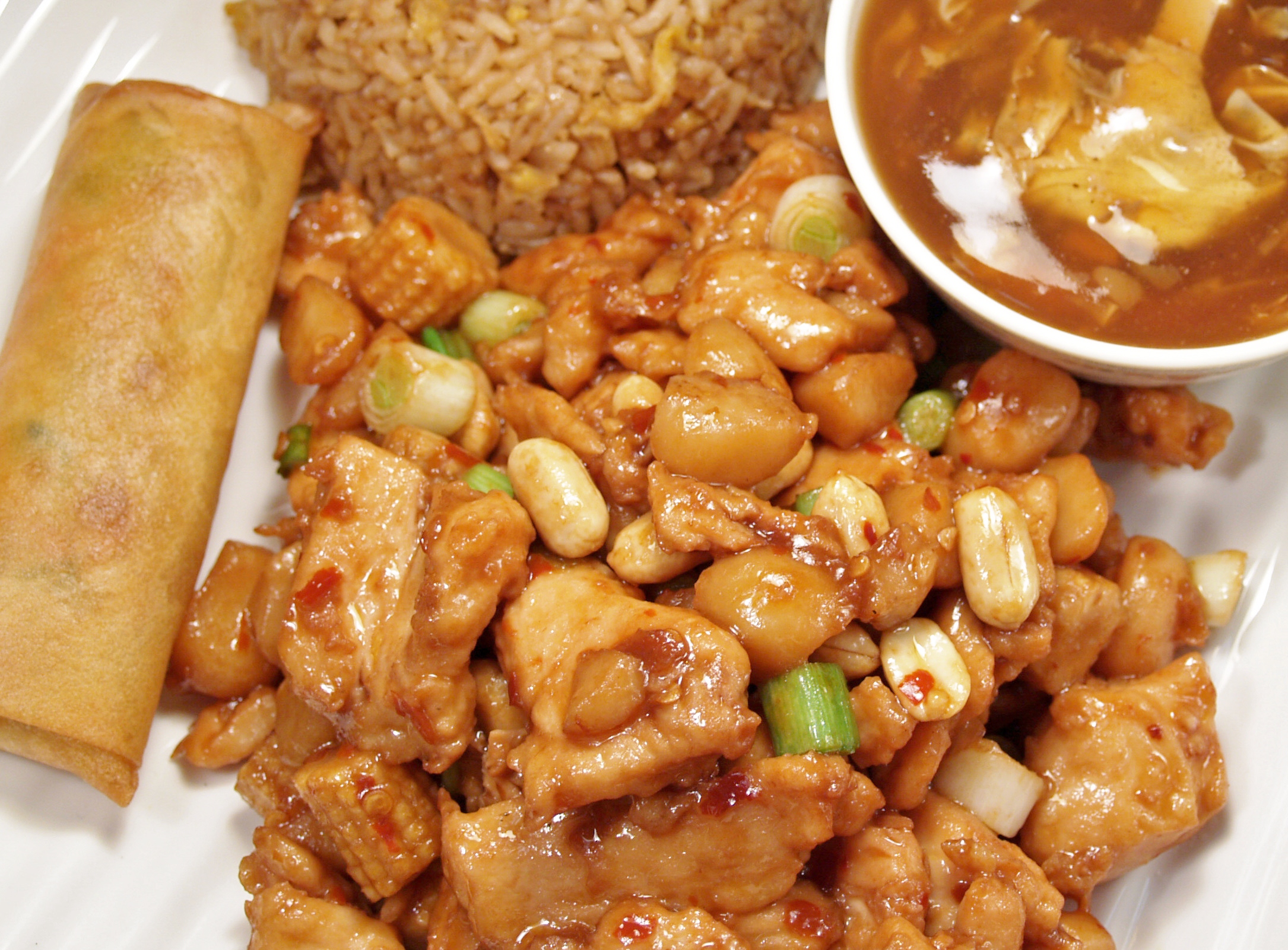 Order L1. Kung Pao Chicken Lunch Special food online from Chef Ming store, Beverly Hills on bringmethat.com