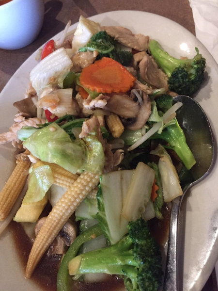 Order 55. Chicken Vegetable Deluxe food online from Bangkok Garden Thai Cuisine store, Daly City on bringmethat.com