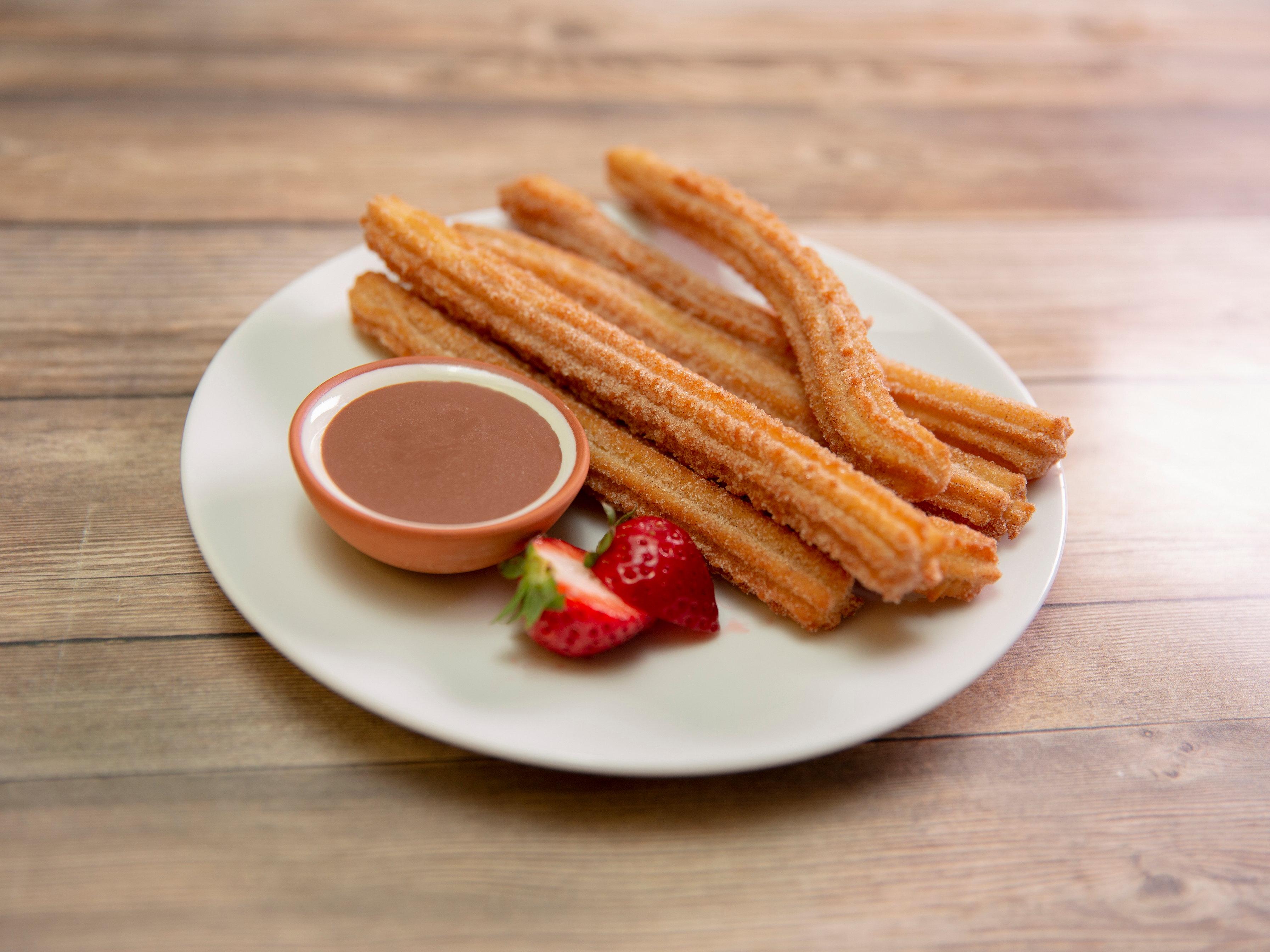 Order Churros Con Chocolate food online from Happy Days Cafe store, Sherman Oaks on bringmethat.com