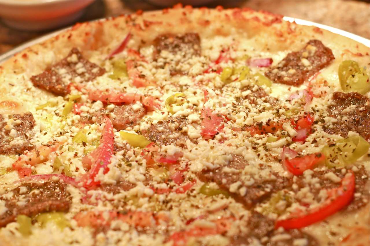 Order Mediterranean Greek Pizza food online from Romes Pizza store, Helotes on bringmethat.com