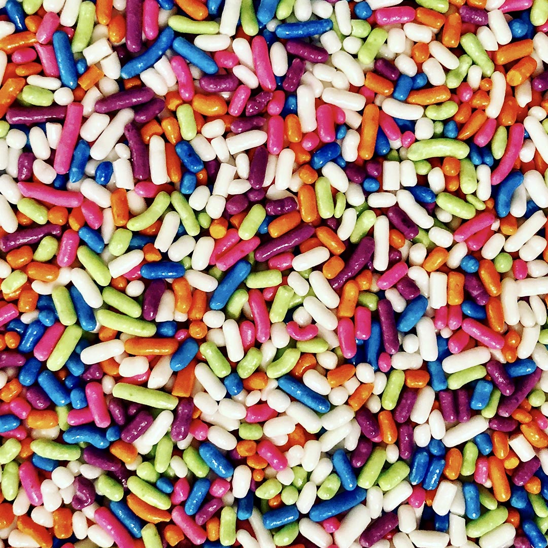 Order Rainbow Sprinkles - 3 oz. food online from Ben & Jerry store, Manchester on bringmethat.com