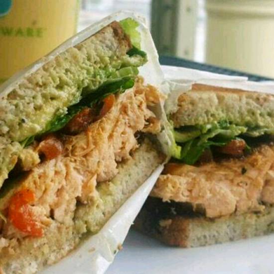 Order Grilled Salmon Sandwich  food online from Slow G's Eatery store, Danville on bringmethat.com