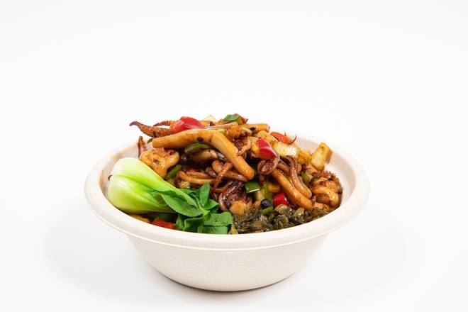 Order S5 Stir Fried Squid 香辣鱿鱼 food online from Silky Kitchen store, New York on bringmethat.com