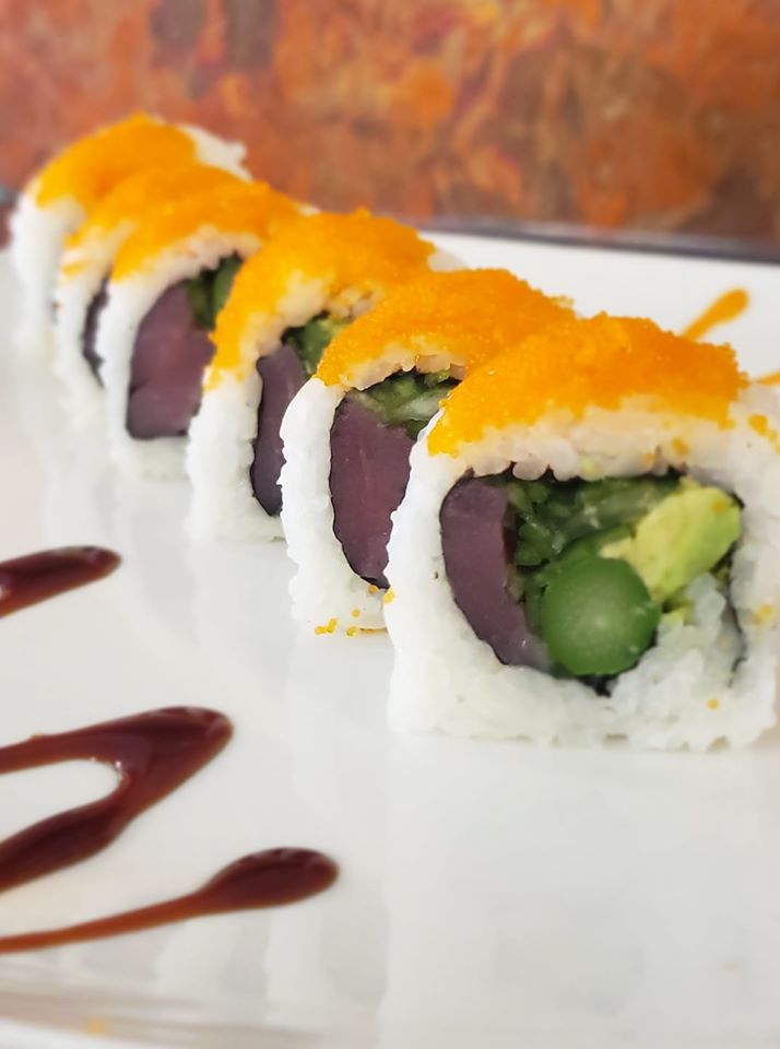 Order The Sunset Roll food online from Kome Sushi Bar store, Wyandotte on bringmethat.com