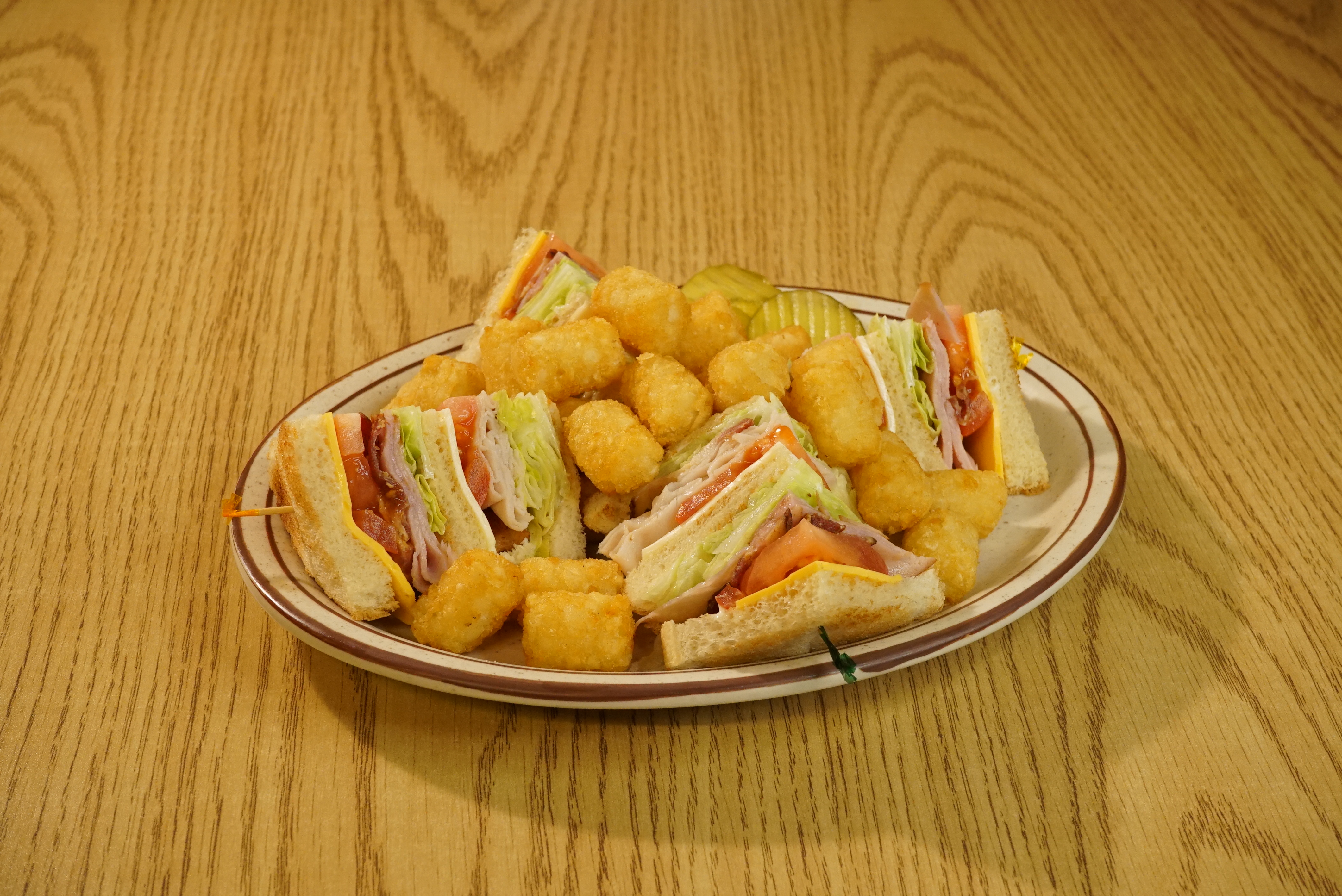 Order Club Sandwich food online from Hasslers Restaurant store, Norman on bringmethat.com