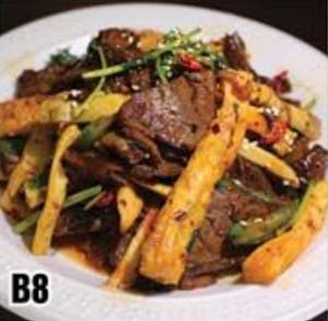 Order B8. Spicy Beef 香辣牛肉 food online from Good Children store, Westmont on bringmethat.com