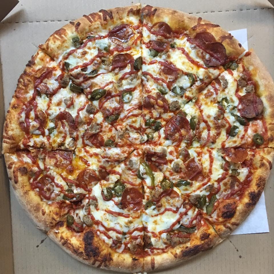 Order Sriracha Combo Pizza - Small 12'' food online from Rosaria Pizza store, San Diego on bringmethat.com