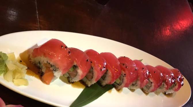 Order Cherry Blossom Roll food online from Aji Sushi store, College Station on bringmethat.com