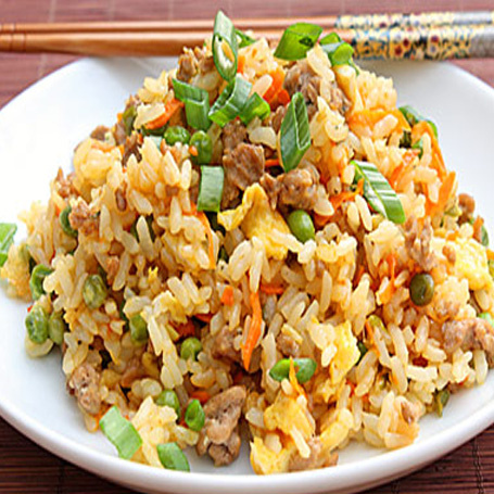 Order Pork Fried Rice food online from Tian Chinese & Korean Cuisine store, Ellicott City on bringmethat.com