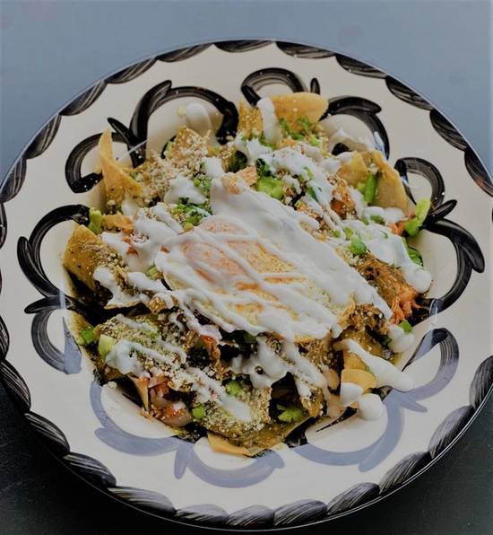 Order Chicken Chilaquiles food online from Tacos & Tequilas Mexican Grill store, Atlanta on bringmethat.com