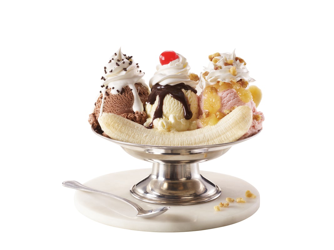 Order Royal Banana Split® food online from Friendlys Ice Cream Shop store, Bensalem on bringmethat.com