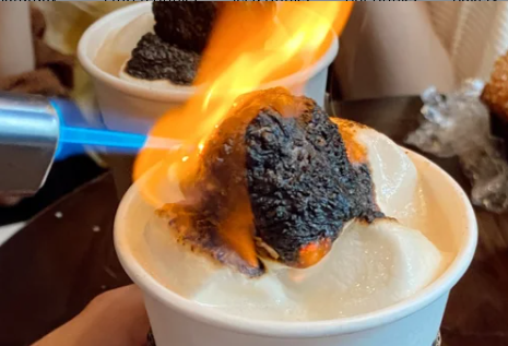 Order Toasted Marshmallow Latte food online from Second Alarm Brewhouse store, Pasadena on bringmethat.com