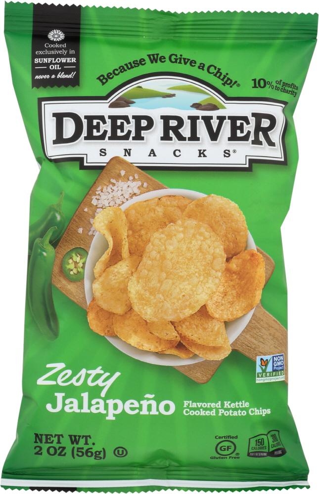 Order Deep River Crinkle Cut Chips Zesty Jalepeno food online from Paul store, Washington on bringmethat.com