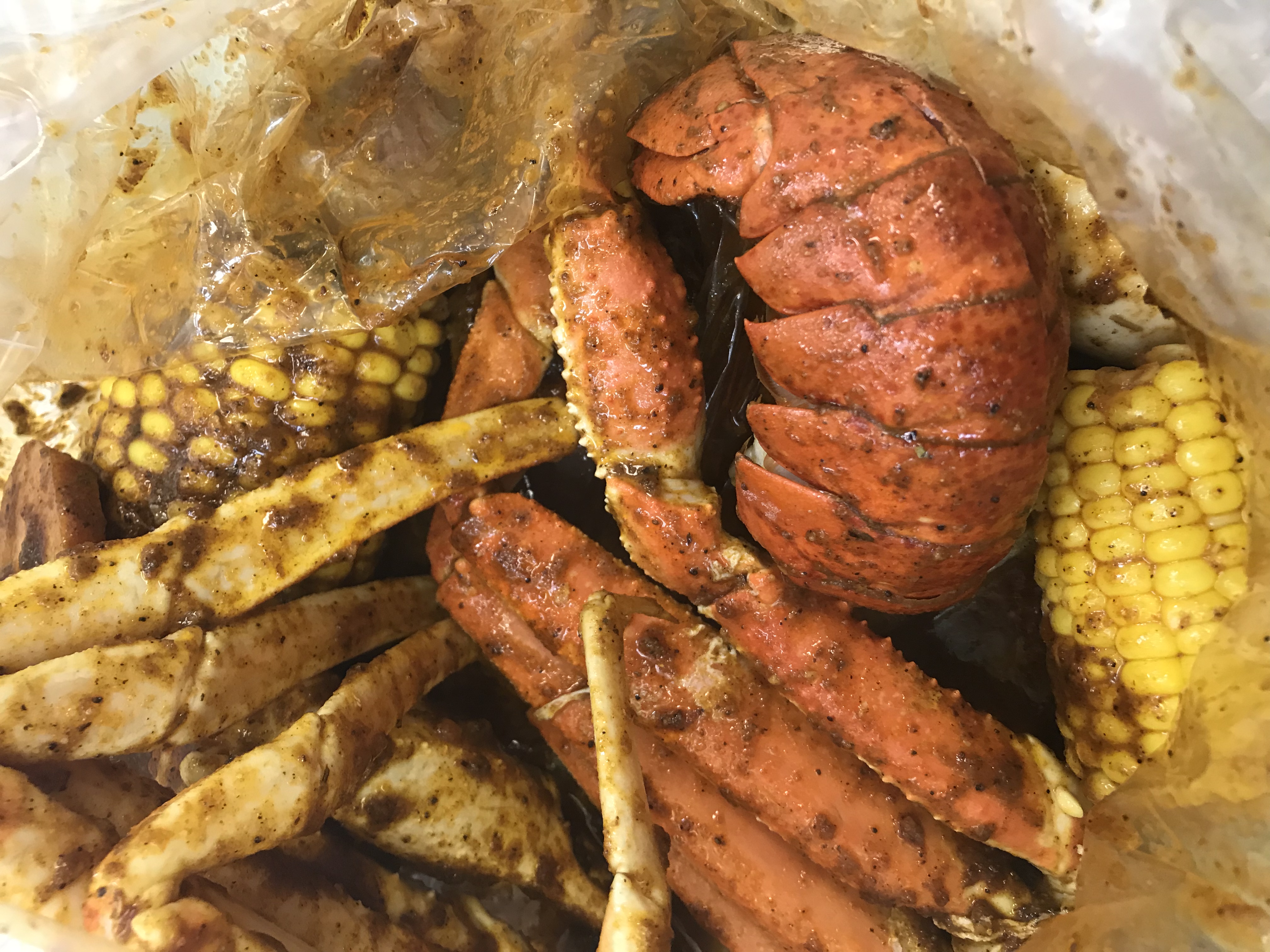 Order E. 1 lb. Snow Crab and 1 Piece Lobster Tail Combo food online from Tasty Crab store, Fayetteville on bringmethat.com