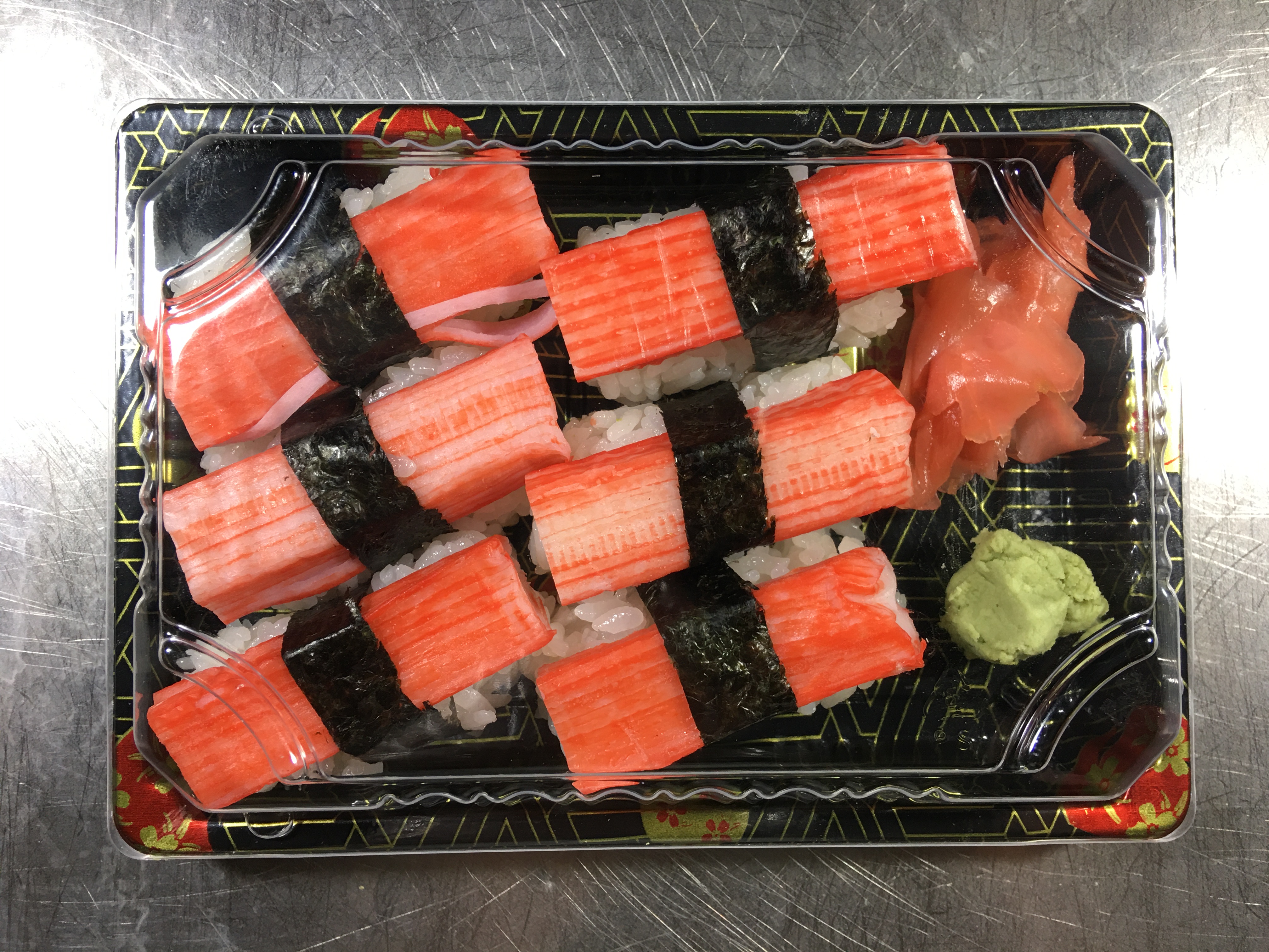 Order Crab Stick Sushi (6) food online from Chinatown Buffet store, Dover on bringmethat.com