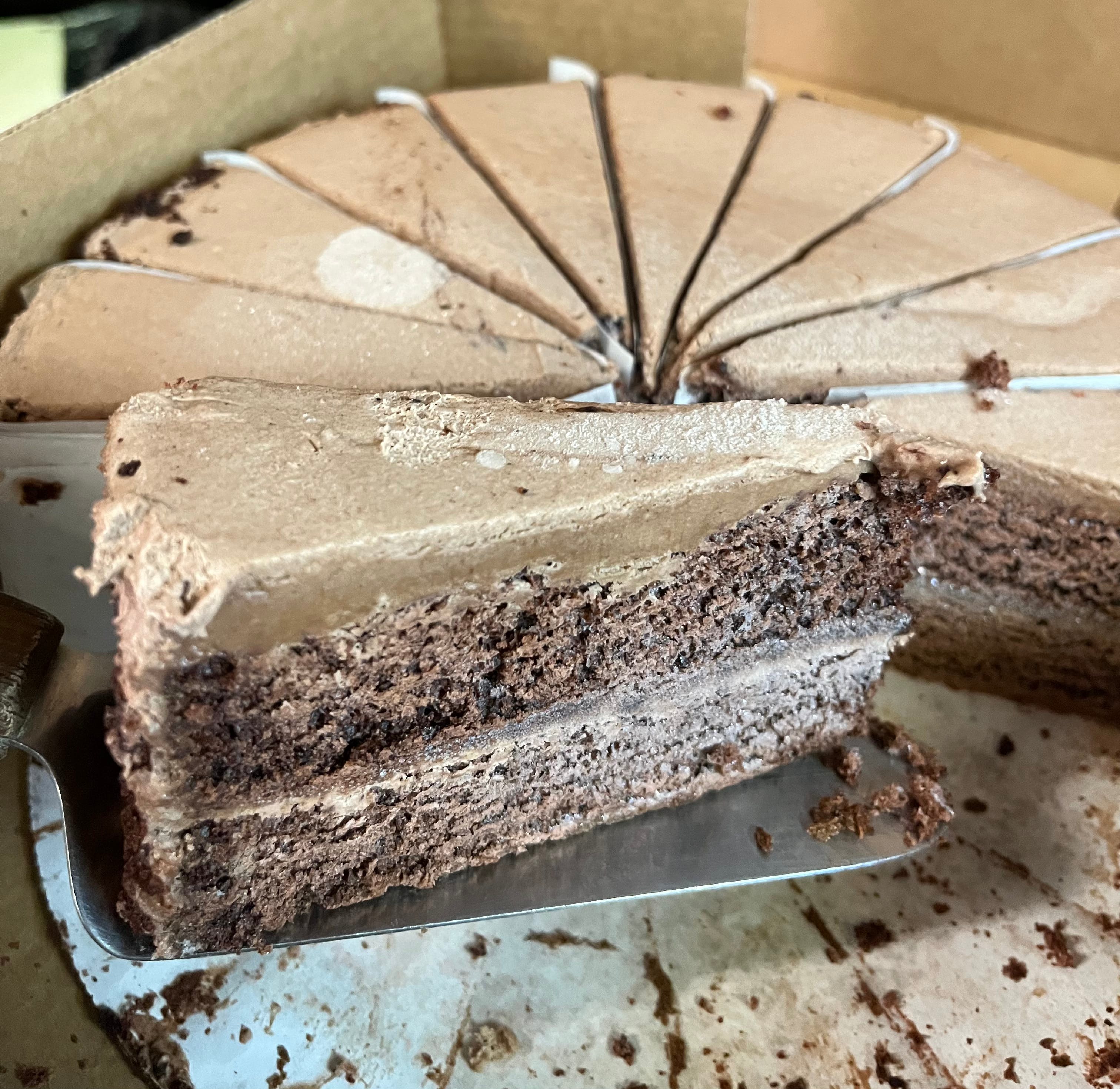 Order chocolate mousse cake - Dessert food online from Rosaria Pizza store, San Diego on bringmethat.com
