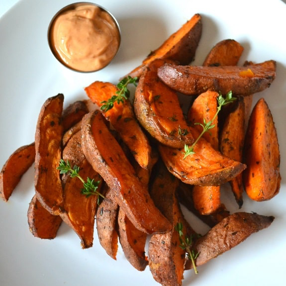Order Sweet Potato Wedges food online from The Daily Harvest Cafe store, Newhall on bringmethat.com