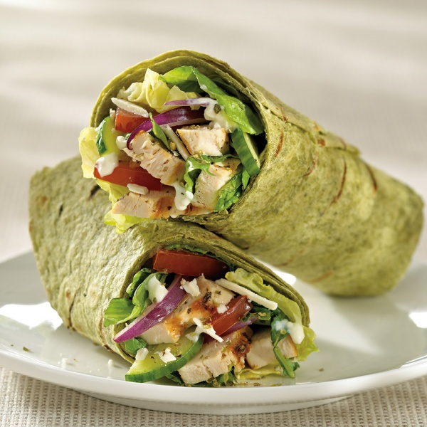 Order Grilled Chicken Wrap food online from Kennedy Fried Chicken Halal store, Woodbridge Township on bringmethat.com
