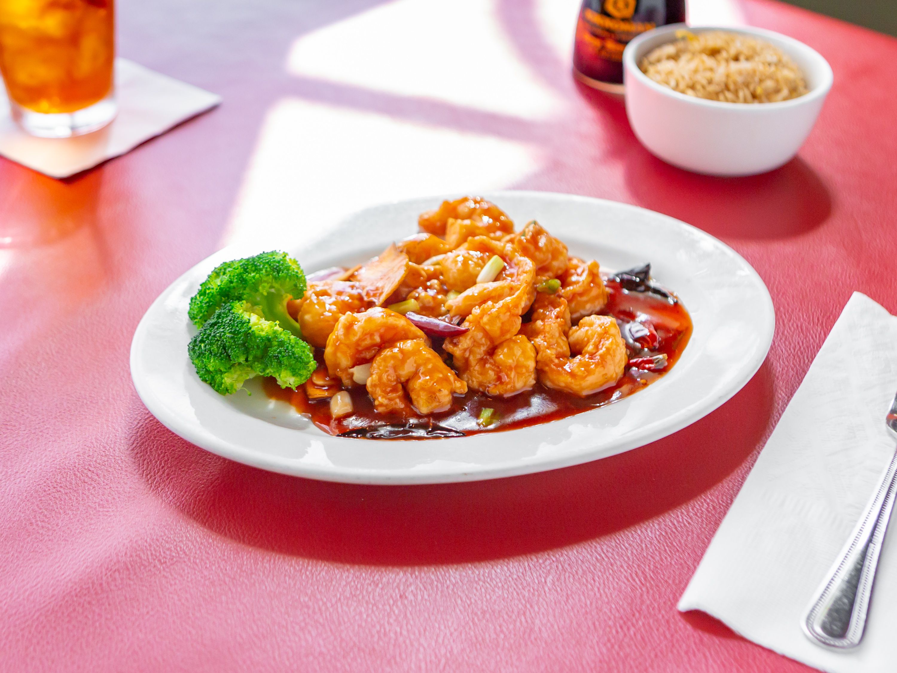 Order Orange Shrimp food online from Tang's Pacific Bistro store, Ft. Worth on bringmethat.com