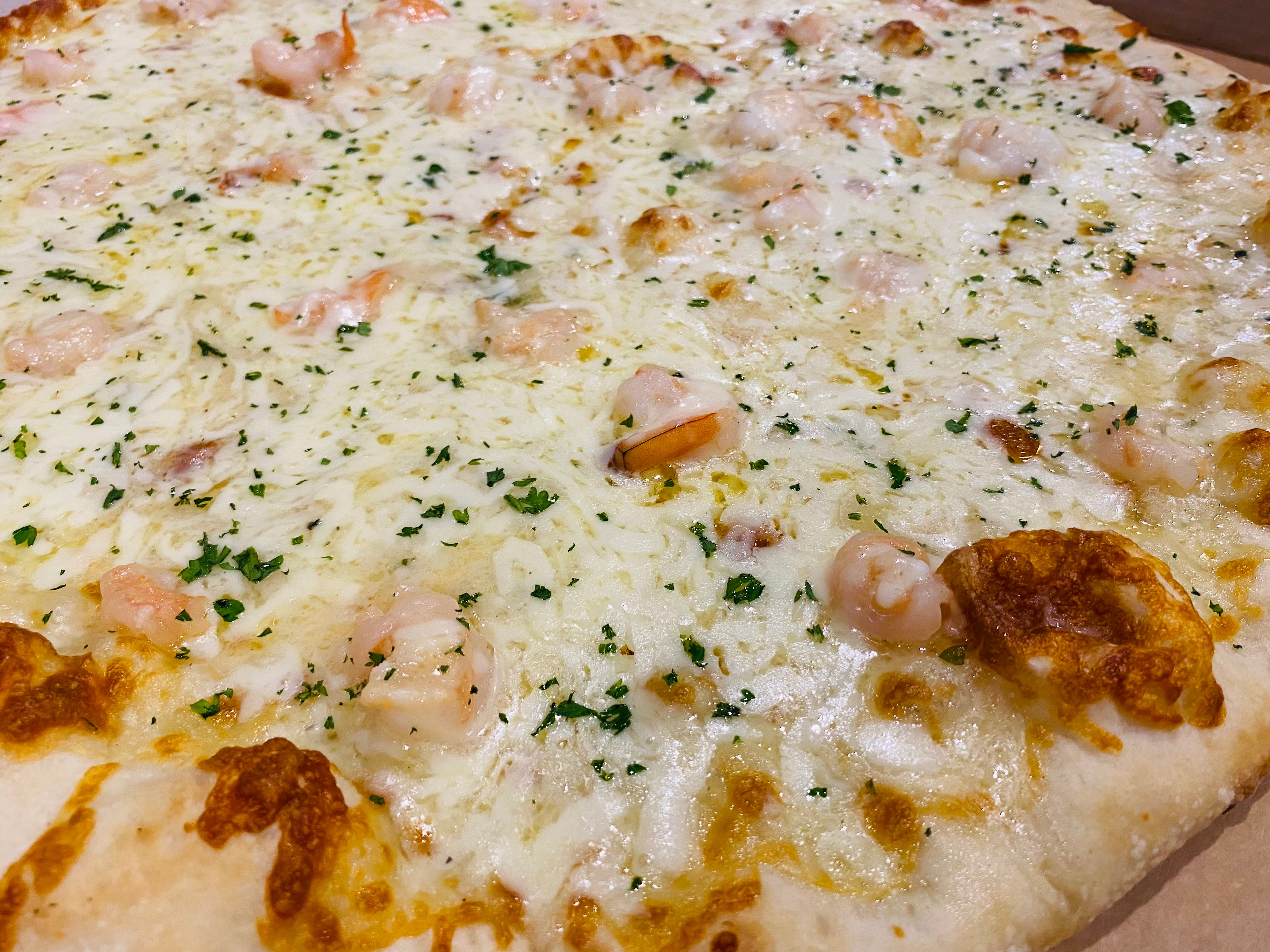 Order Shrimp Scampi Pie - Personal 12" food online from Pop-Pop Ny Pizza store, Jackson Township on bringmethat.com