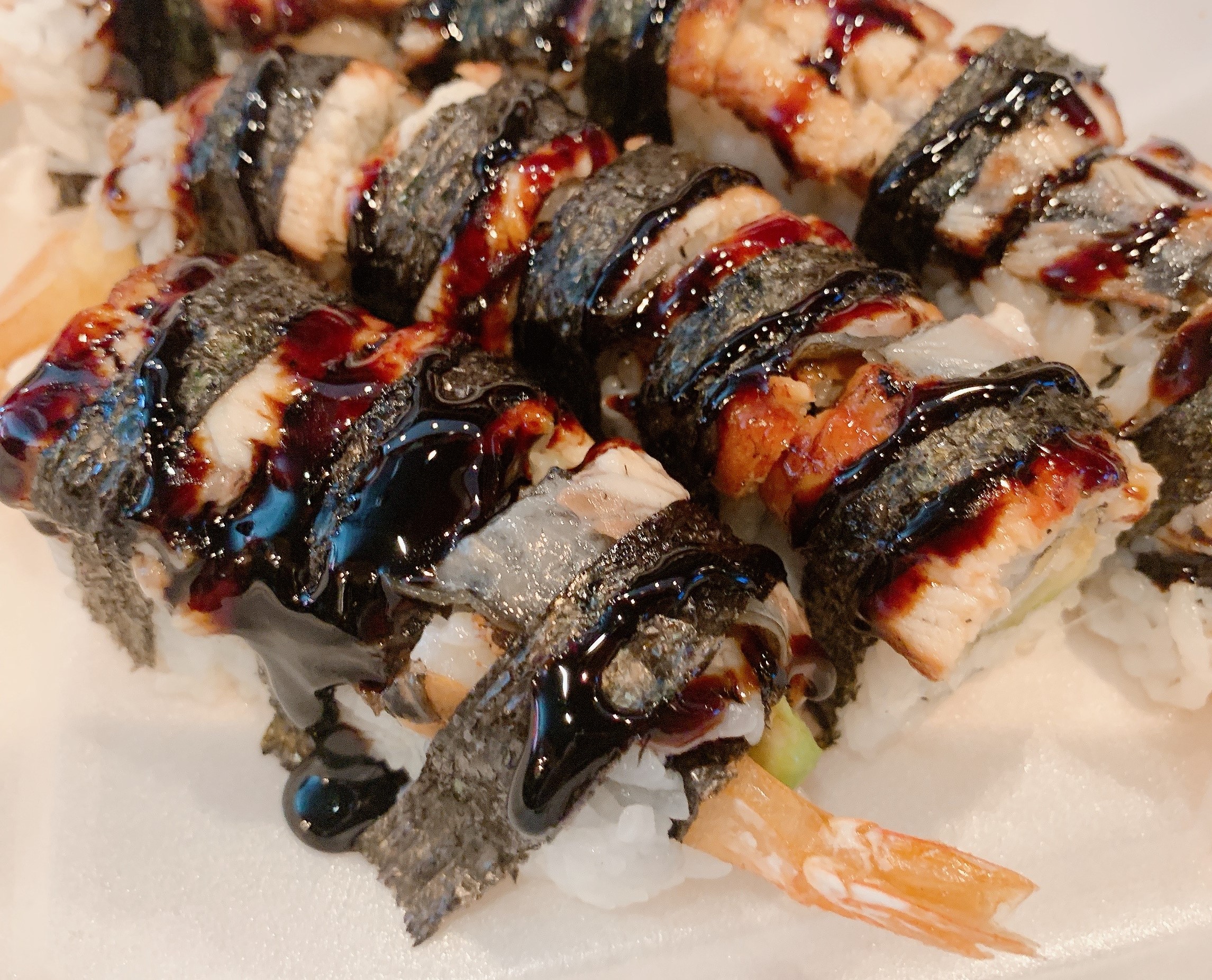 Order 34. Sweet Dragon Roll food online from Biwako Sushi store, Saline on bringmethat.com