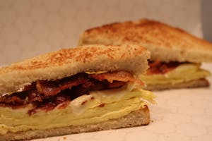 Order CUSTOM MEAT, EGG AND CHEESE SANDWICH food online from Millers Country Kitchen store, Middletown on bringmethat.com